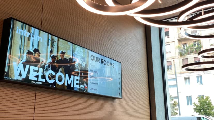 inside a office lobby