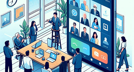 meeting in a meeting room