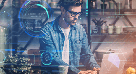 man on laptop
